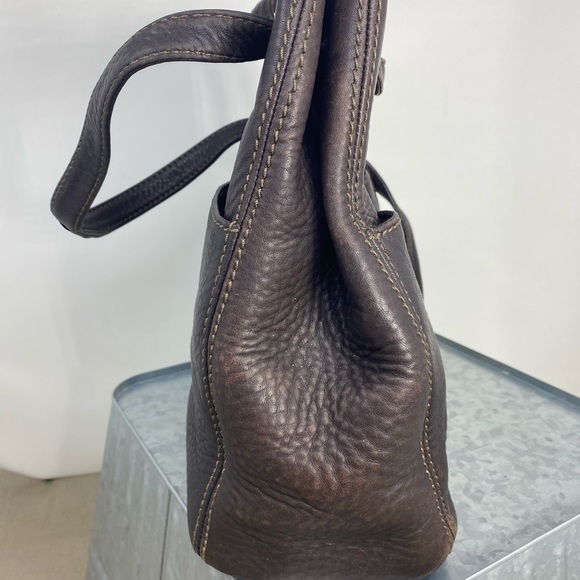 COACH VINTAGE SONOMA CHOCOLATE BROWN DRAWSTRING BUCKET BAG - Picture 3 of 12